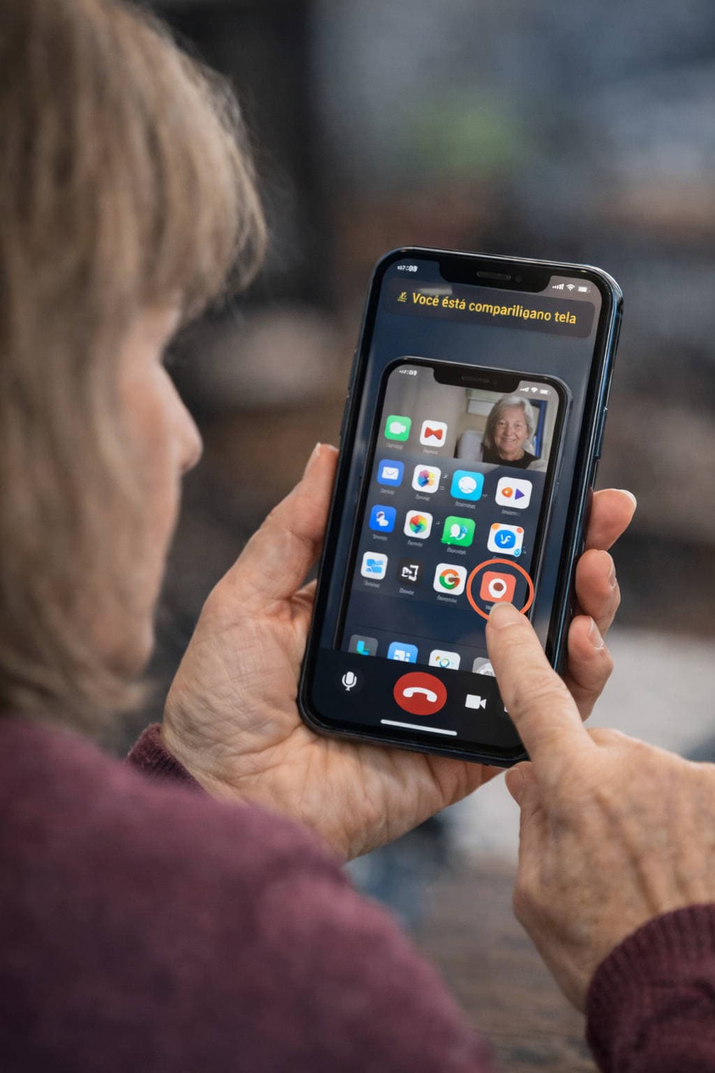 Golpe chamada de vídeo celular