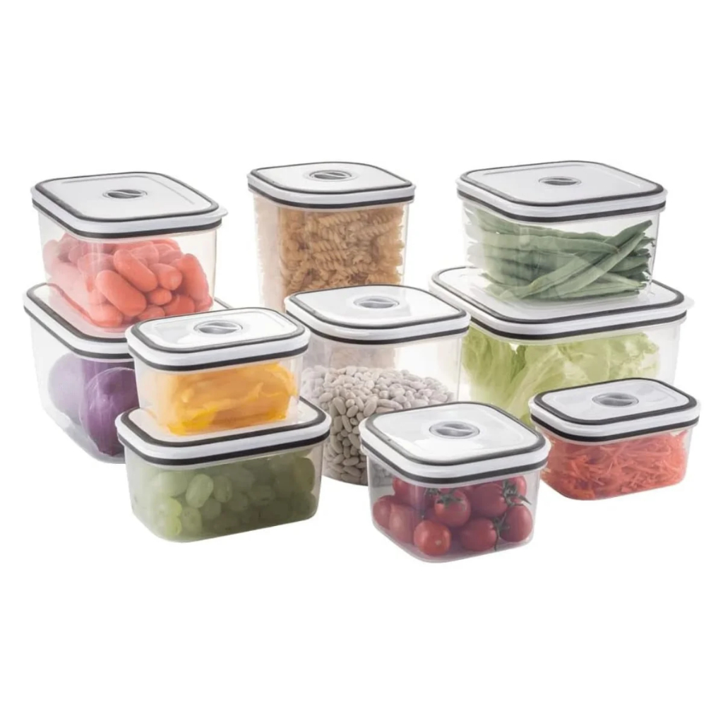 KIT POTES DE PLÁSTICO HERMÉTICO 10 UNIDADES TRANSPARENTE ELECTROLUX