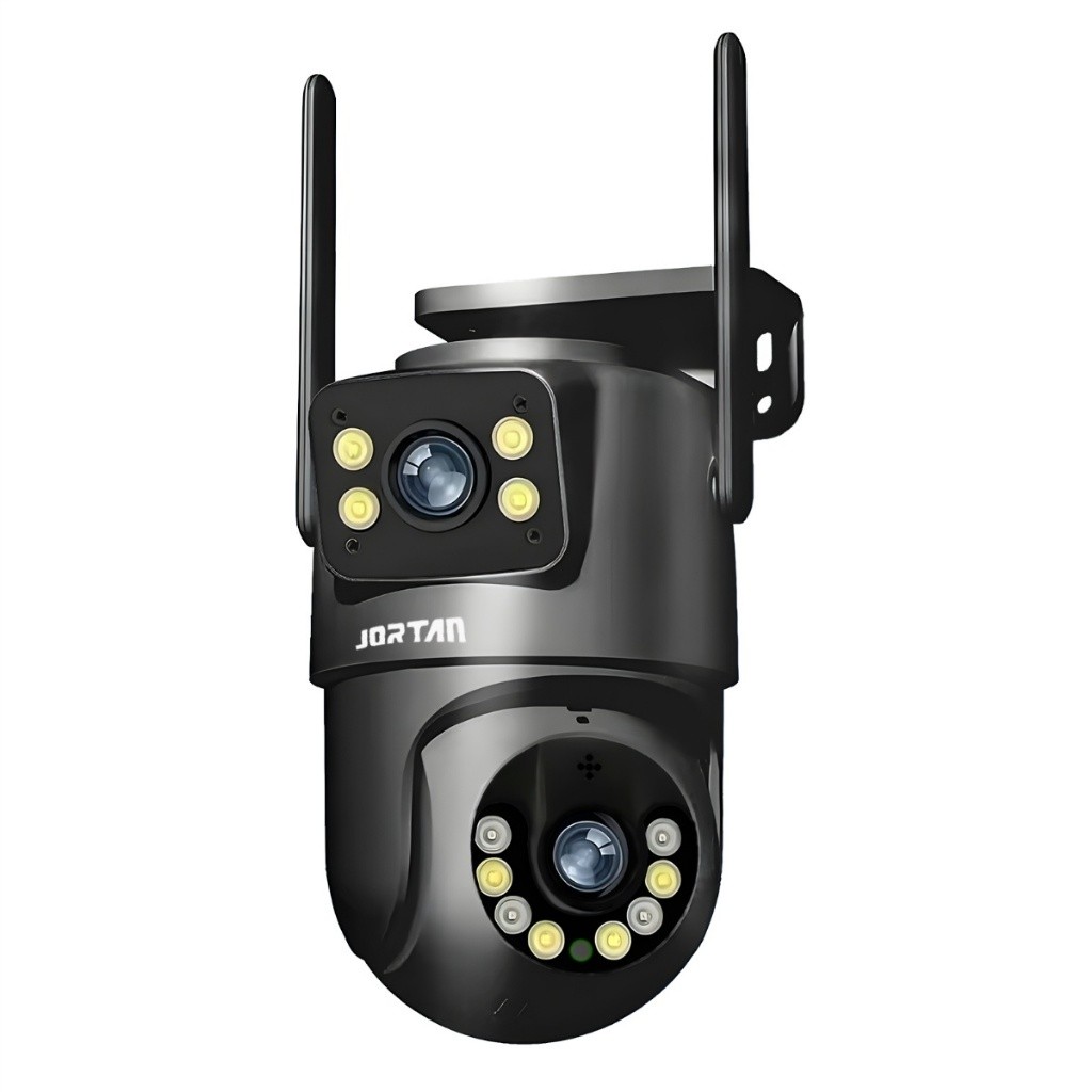 Câmera De Segurança a Prova de água Lente Dupla APP YOOSEE IP66 Camera IP WiFi 360 Cor Preto