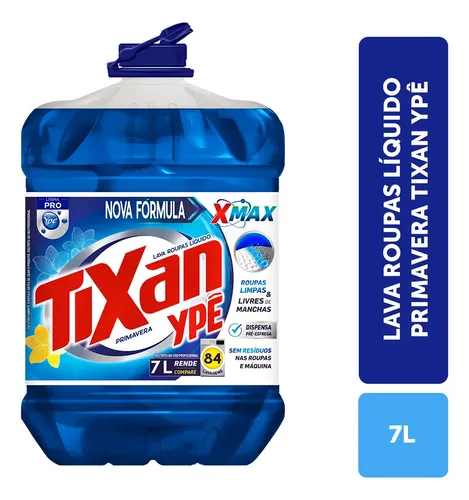 Lava Roupas Líquido Tixan Ypê Primavera 7 Litros