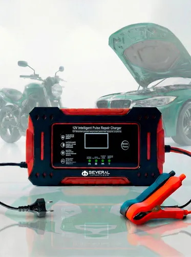 Carregador Inteligente De Bateria Automotiva Several Importados 12v 6a Portátil Rápido Para Carro Moto E Veículos Several