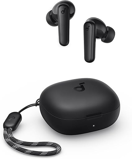 soundcore P20i da Anker, Fone de Ouvido Bluetooth 5.3, Graves Potentes, Drivers de 10mm, 30H de Reprodução, Resistência à Água, 2 Mics IA, Personalização de Som via App, Fone sem fio tws, Preto